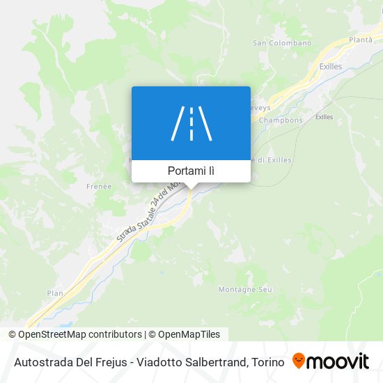 Mappa Autostrada Del Frejus - Viadotto Salbertrand