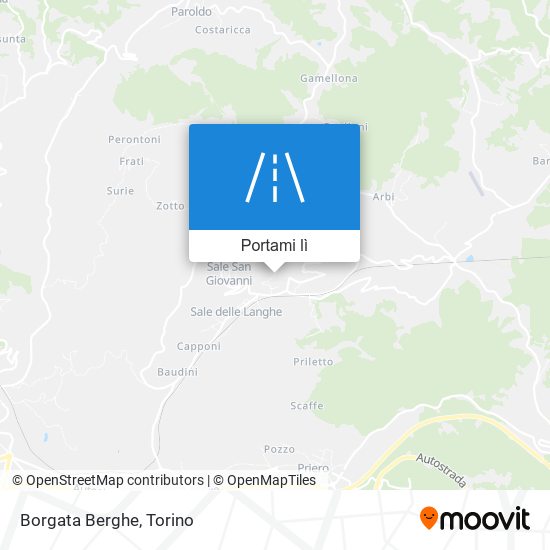 Mappa Borgata Berghe