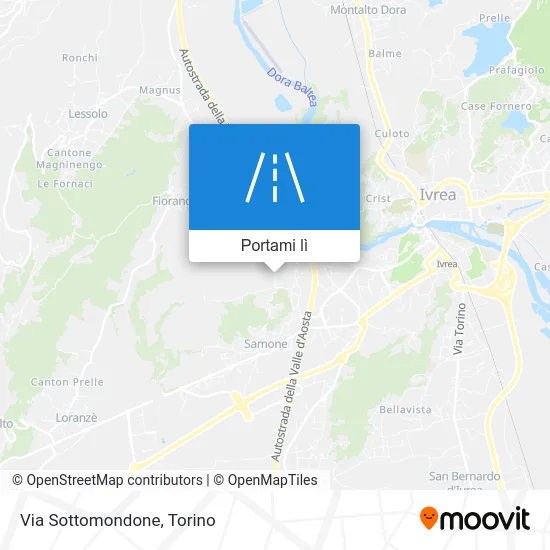 Mappa Via Sottomondone