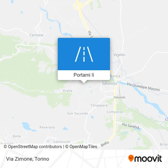 Mappa Via Zimone