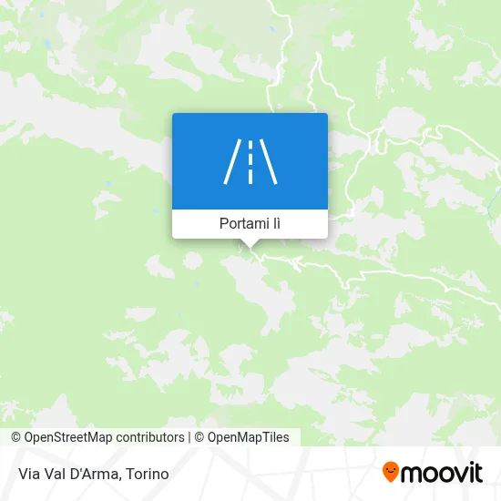 Mappa Via Val D'Arma