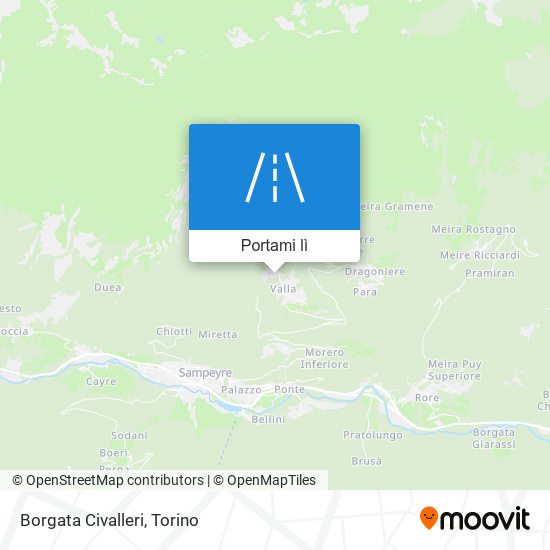 Mappa Borgata Civalleri