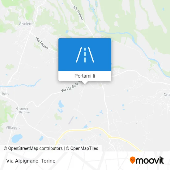Mappa Via Alpignano