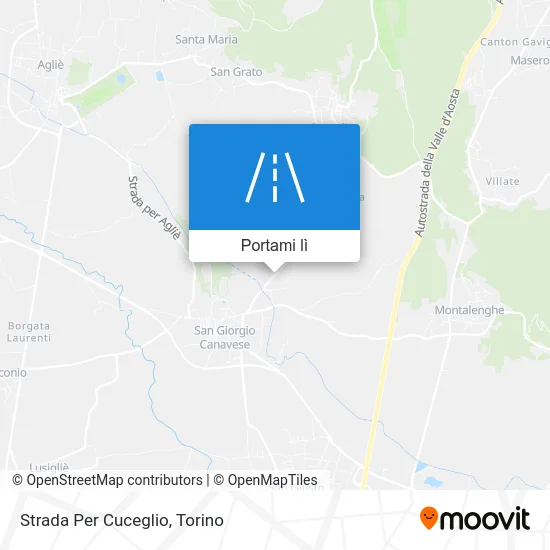 Mappa Strada Per Cuceglio