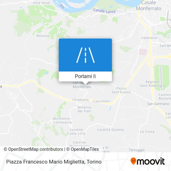 Mappa Piazza Francesco Mario Miglietta