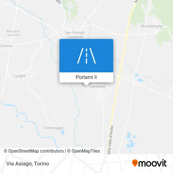 Mappa Via Asiago