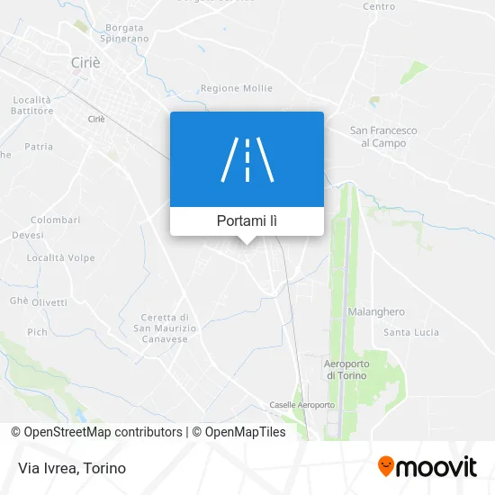 Mappa Via Ivrea