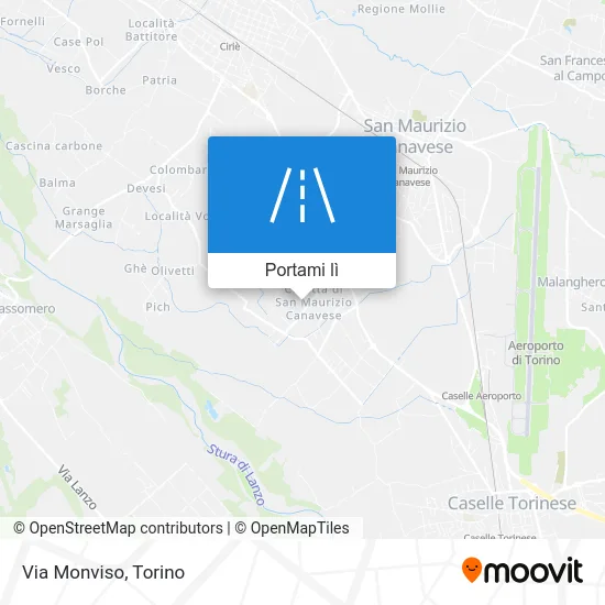Mappa Via Monviso