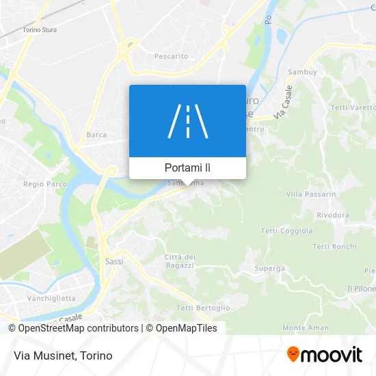 Mappa Via Musinet