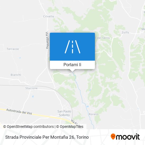 Mappa Strada Provinciale Per Montafia 26