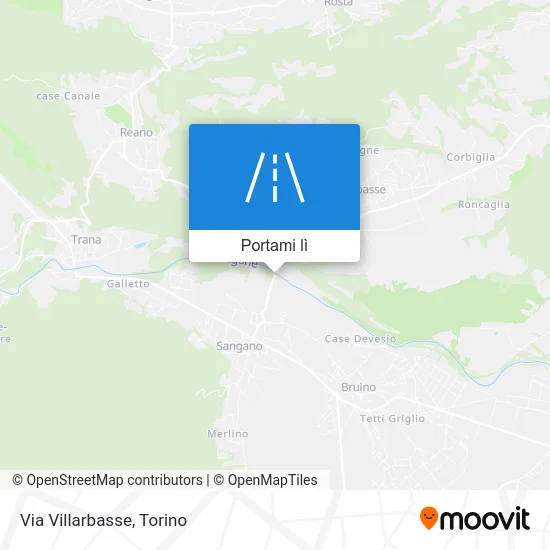 Mappa Via Villarbasse