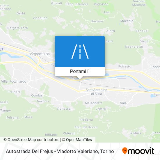 Mappa Autostrada Del Frejus - Viadotto Valeriano