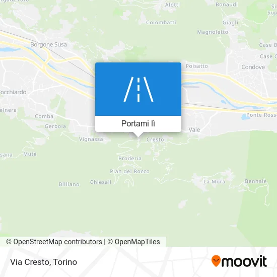 Mappa Via Cresto