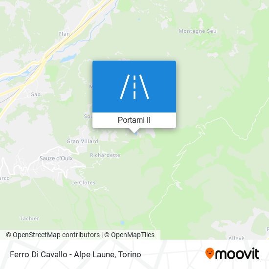 Mappa Ferro Di Cavallo - Alpe Laune