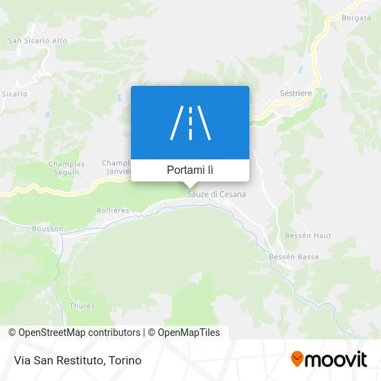 Mappa Via San Restituto