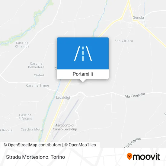 Mappa Strada Mortesiono