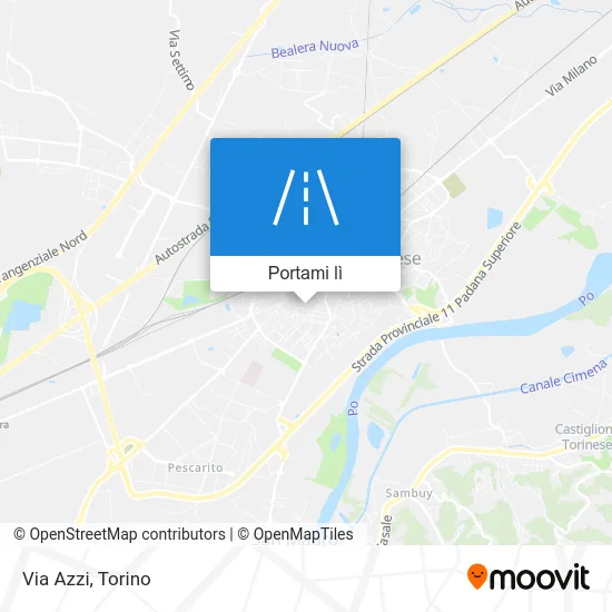 Mappa Via Azzi