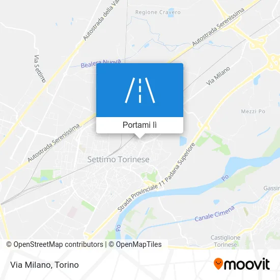 Mappa Via Milano