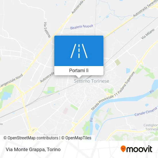 Mappa Via Monte Grappa