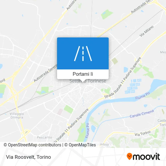 Mappa Via Roosvelt