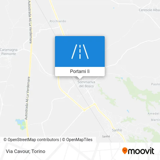 Mappa Via Cavour
