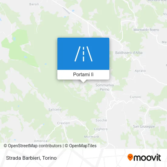 Mappa Strada Barbieri