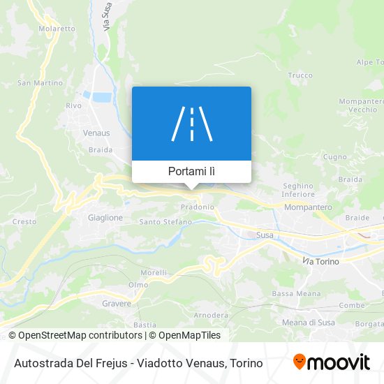 Mappa Autostrada Del Frejus - Viadotto Venaus