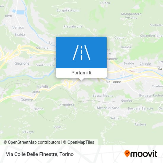 Mappa Via Colle Delle Finestre