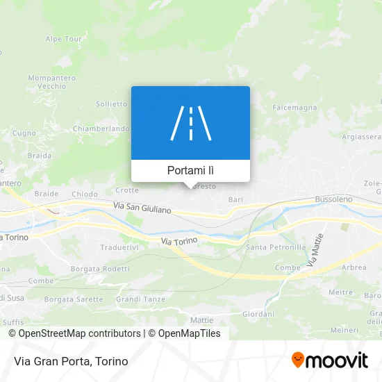 Mappa Via Gran Porta