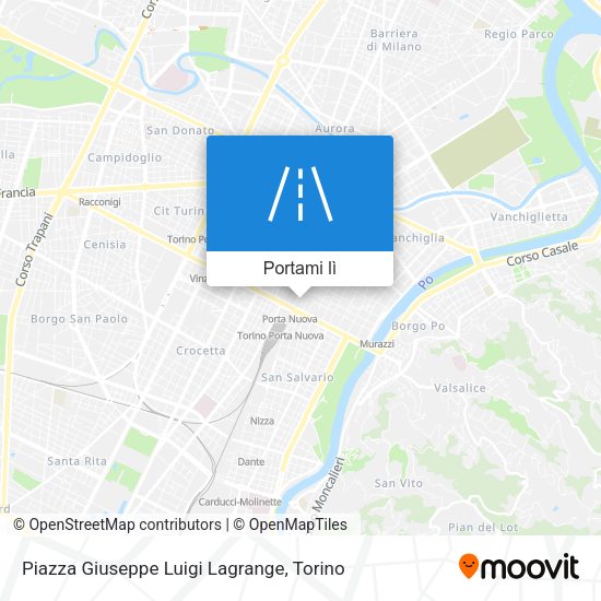 Mappa Piazza Giuseppe Luigi Lagrange