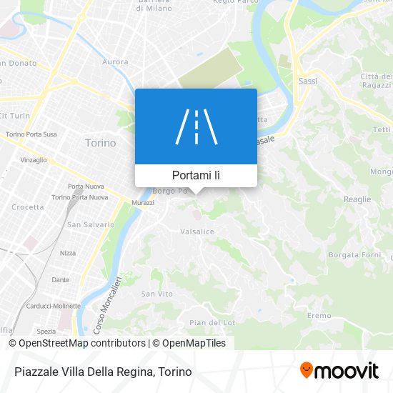 Mappa Piazzale Villa Della Regina