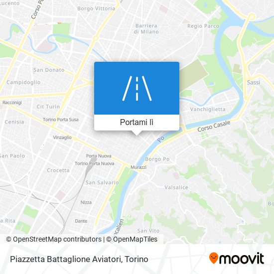 Mappa Piazzetta Battaglione Aviatori