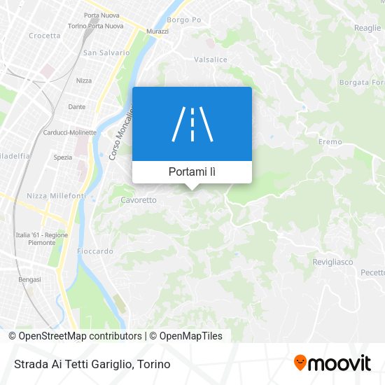 Mappa Strada Ai Tetti Gariglio