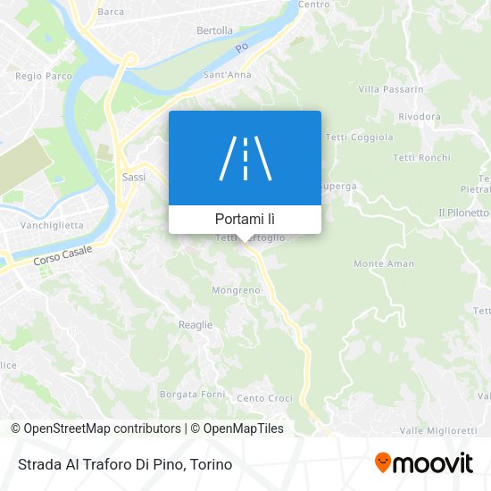 Mappa Strada Al Traforo Di Pino