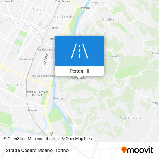 Mappa Strada Cesare Meano