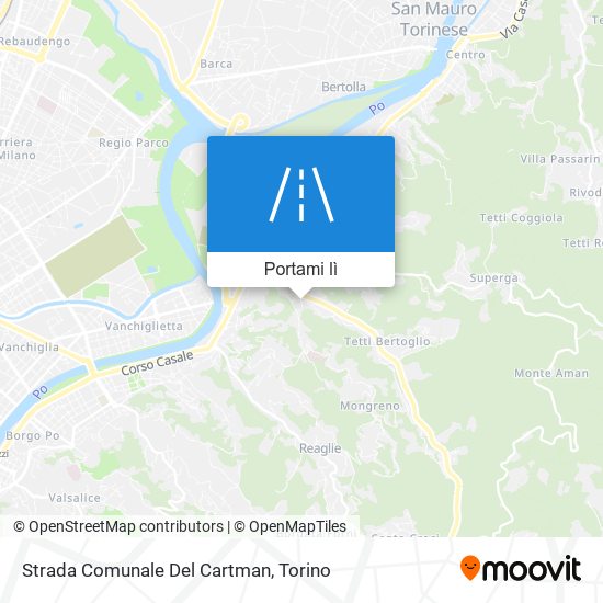 Mappa Strada Comunale Del Cartman