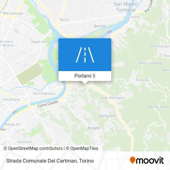 Mappa Strada Comunale Del Cartman
