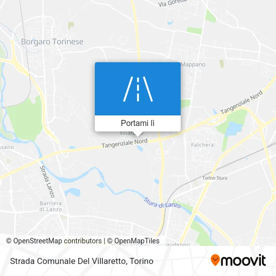 Mappa Strada Comunale Del Villaretto