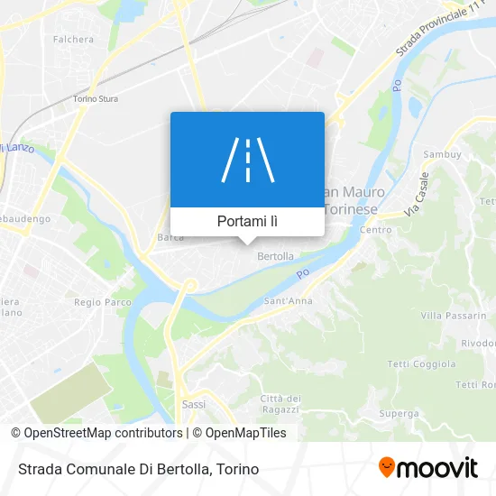 Mappa Strada Comunale Di Bertolla