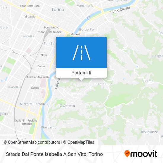 Mappa Strada Dal Ponte Isabella A San Vito
