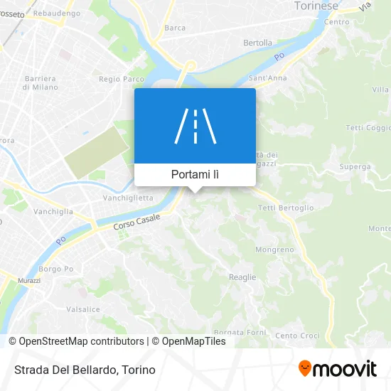 Mappa Strada Del Bellardo