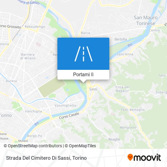 Mappa Strada Del Cimitero Di Sassi