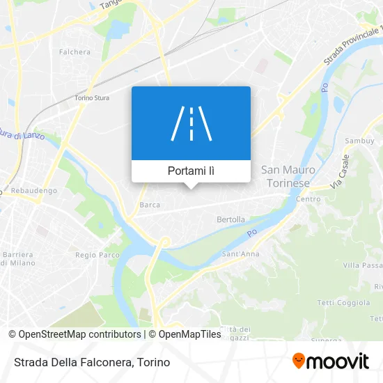 Mappa Strada Della Falconera