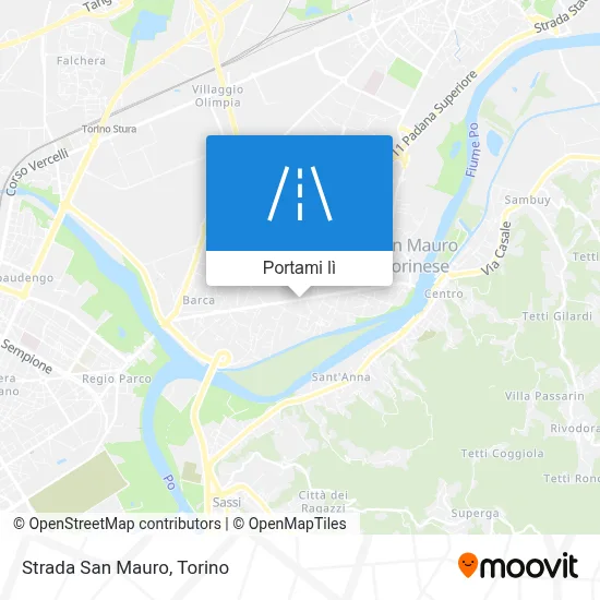 Mappa Strada San Mauro