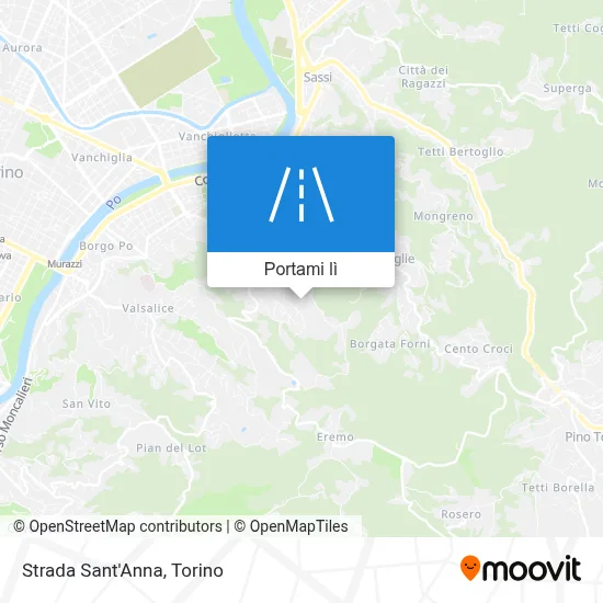 Mappa Strada Sant'Anna