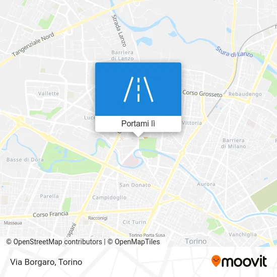 Mappa Via Borgaro