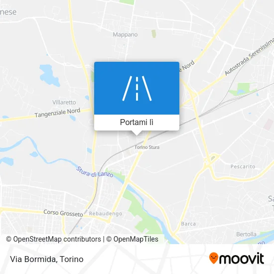 Mappa Via Bormida