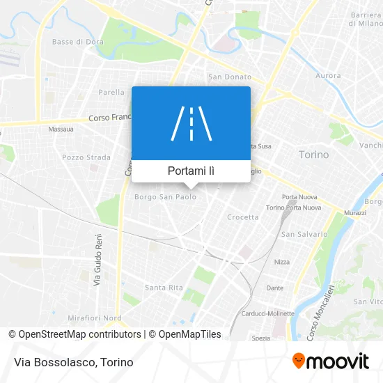 Mappa Via Bossolasco