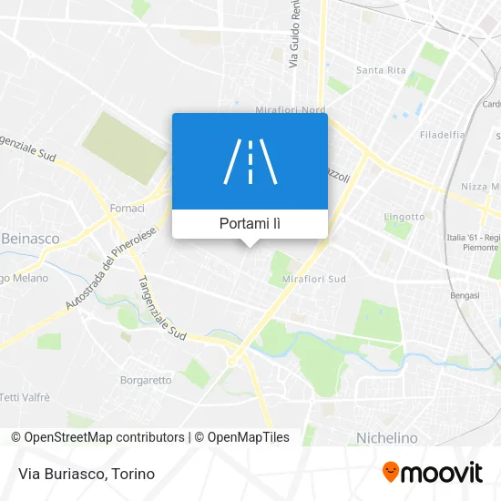 Mappa Via Buriasco