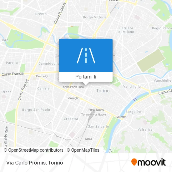 Mappa Via Carlo Promis